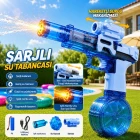 Şarjlı Otomatik Su Tabancası Oyuncak Geniş Hazneli
