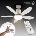 Sessiz Çalışan Led Işıklı Uzaktan Kumandalı Tavan Tipi Vantilatör Lamba Işıklı Pervane