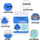 Şifreli ATM Kumbara Kasa Otomatik Mavi
