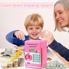 Şifreli ATM Kumbara Kasa Otomatik Pembe