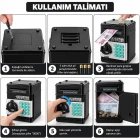 Şifreli ATM Kumbara Kasa Otomatik Siyah