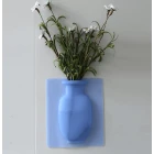 Silikon Vazo Dekoratif Yapışkanlı Mavi