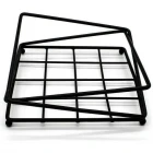 Siyah Metal Dekoratif Kare Demir Peçetelik