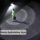 Solar Güneş Enerjili Led Bahçe Aydınlatması 120 Ledli 3 Modlu Hareket Sensörlü