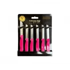 Solingen Simli Düz Meyve Bıçağı 6 Lı Pembe