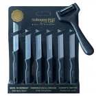 Solingen Tırtıklı Meyve Bıçağı ve Sapan Soyacak Siyah