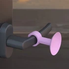 Vantuzlu Geçmeli Kapı Kolu Stoper 4 Lü