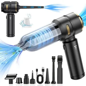 17.000 PA Şarjlı 3 Kademeli Profesyonel Ultra Çekim Güçlü Mini Araç Süpürgesi