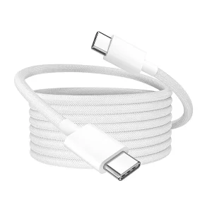 60W Destekli Iphone Samsung Xiaomi Oppo Uyumlu Type C To Type C Hızlı Şarj Kablosu 1 Mt