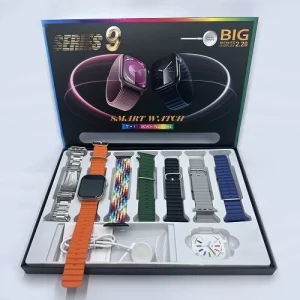 7 Kordonlu Watch 9 Akıllı Saat Nabız Adımsayar Bluetooth Bağlantılı Smart Watch