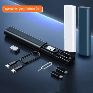 Cep Tipi 60w Bas Aç Type-C İphone Micro Usb Hızlı Şarj Kablo Seti