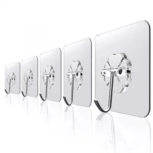 Kendinden Yapışkanlı Güçlü Şeffaf Askı 5 Li Set