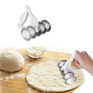 Mantı Kesme Merdanesi 5 Bıçaklı Tutma Kollu