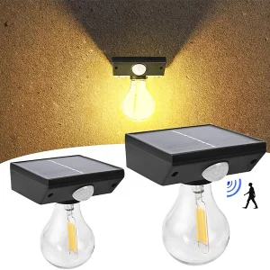 Solar Güneş Enerjili Sensörlü Ampul Bahçe Lambası