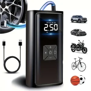 Taşınabilir Şarjlı Kompresör Lastik Hava Pompası Lastik Şişirme Pompası