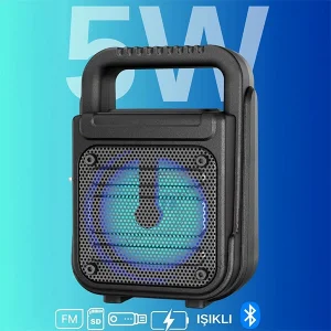 Yüksek Ses Bluetooth Hoparlör Işıklı Ses Bombası