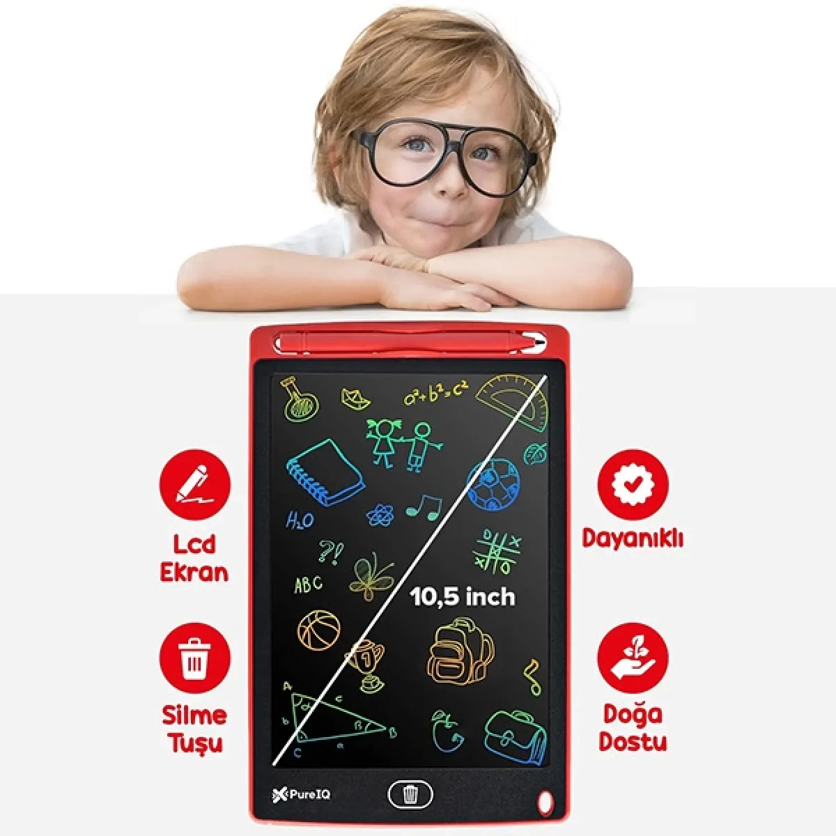 10 İnç Writing Tablet Lcd Dijital Yazı Tahtası