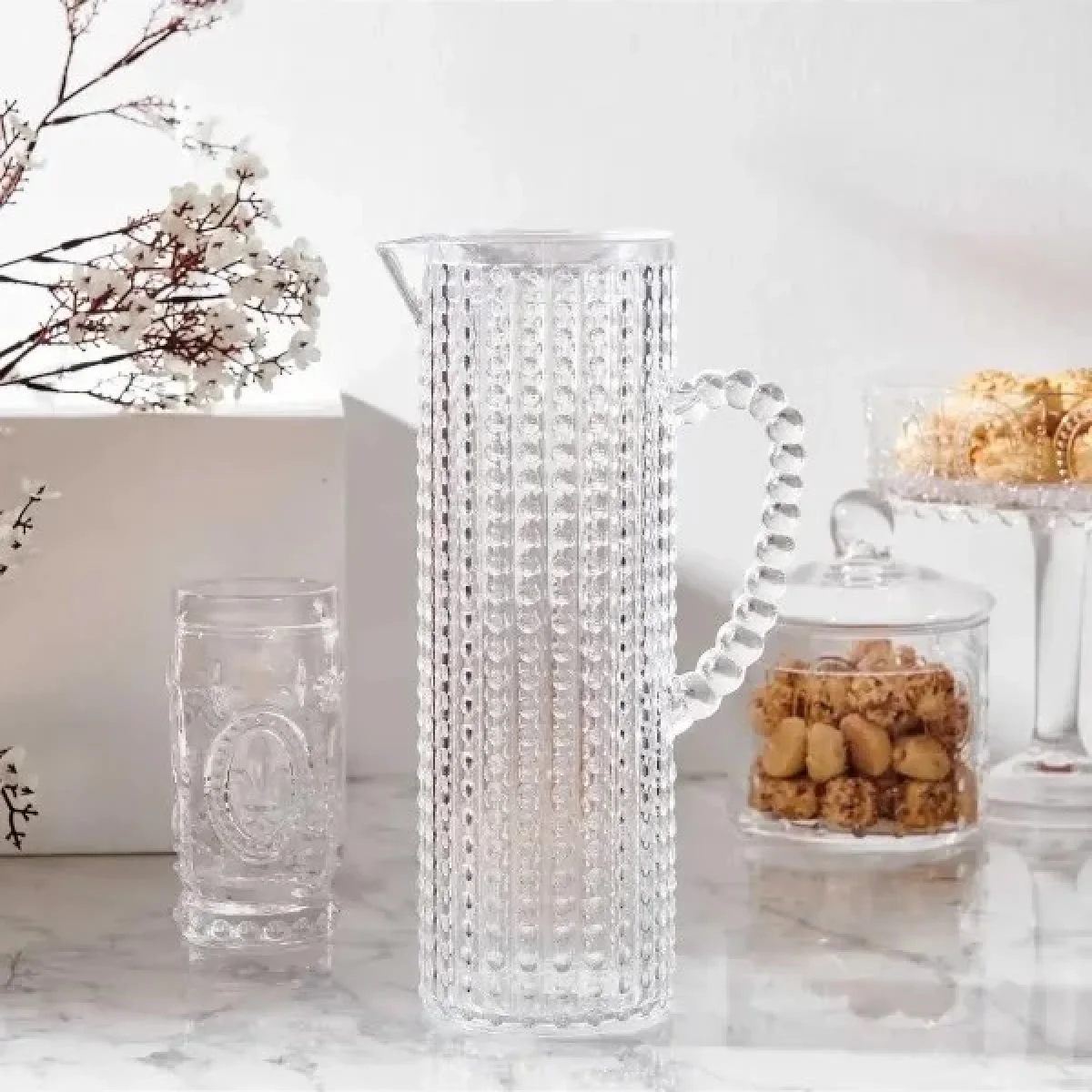 1.5 Lt Akrilik Kırılmaz Boncuk Sürahi