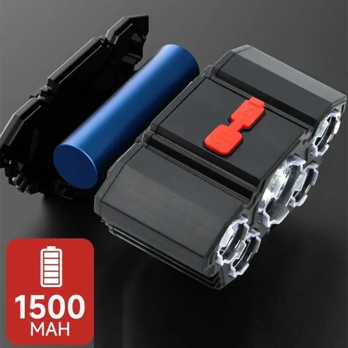 150w Ultra Güçlü Led Şarjlı 5 Led Kafa Feneri