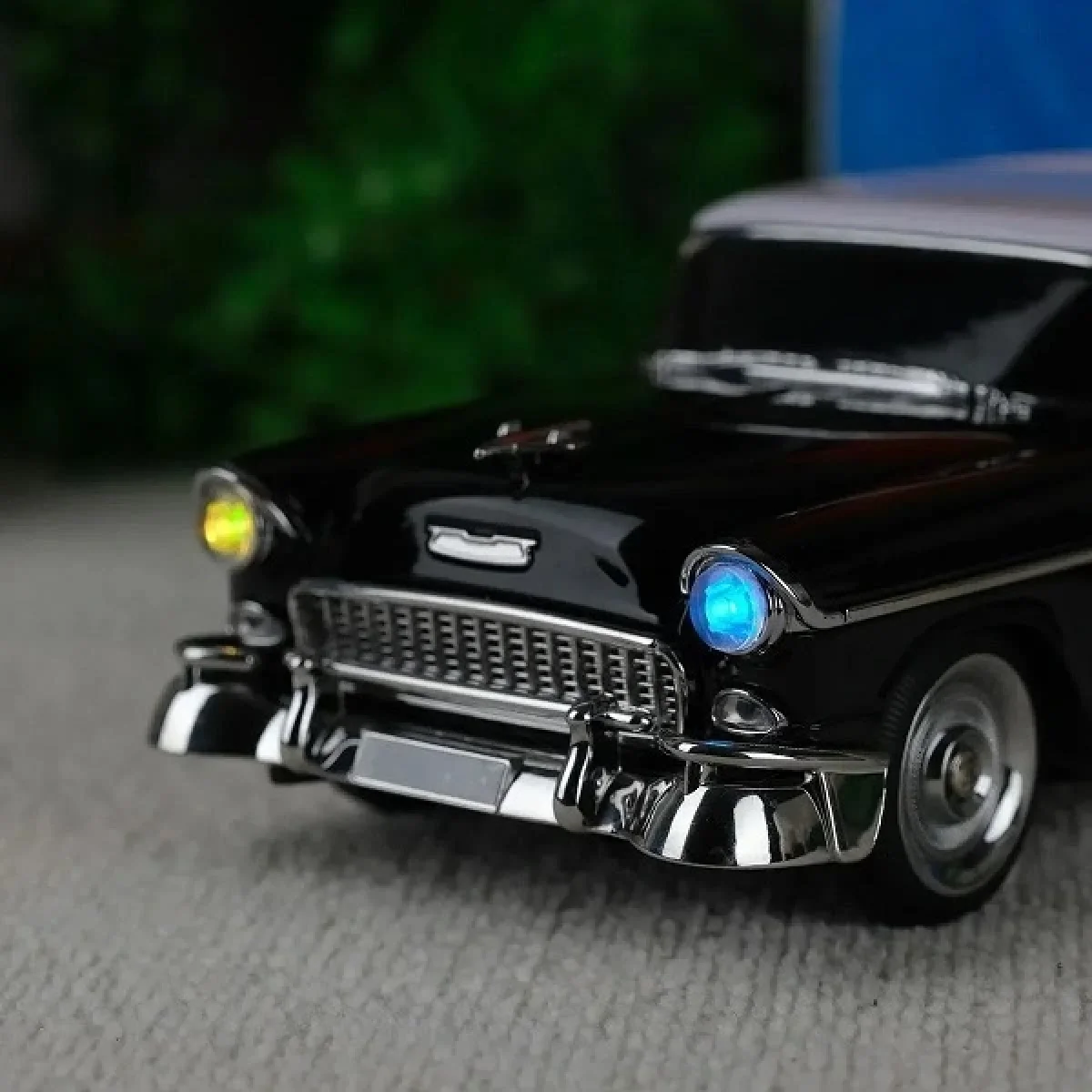 1955 Model Klasik Araba Bluetooth Hoparlör Speaker 10 Watt Fm Radyo Sd Kart USB Siyah