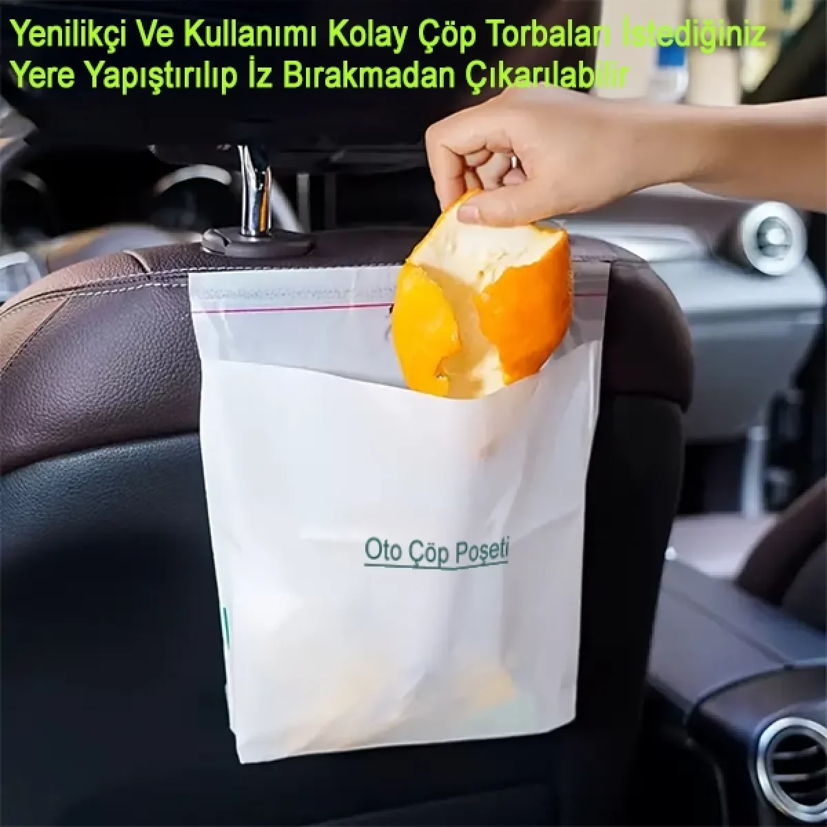 20 Adet Pratik Su Geçirmez Yapışkanlı Oto Araba Çöp Poşeti