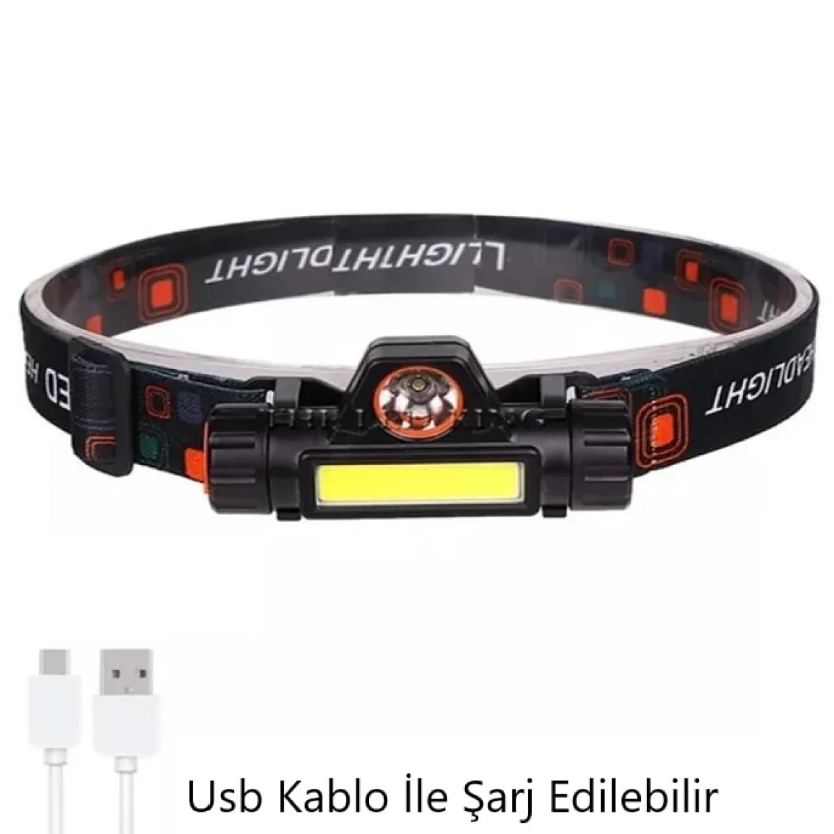 20w Ultra Güçlü Kafa Feneri Şarjlı Mıknatıslı