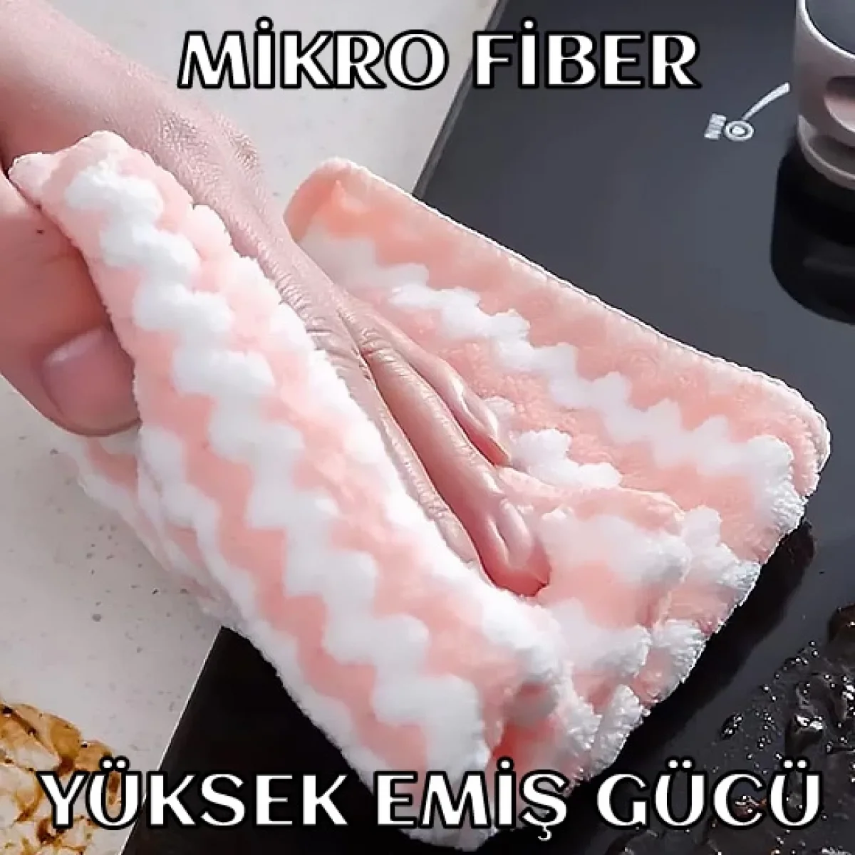 3 Adet Pofuduk Pamuklu Mutfak Bezi 28 x 28 Cm