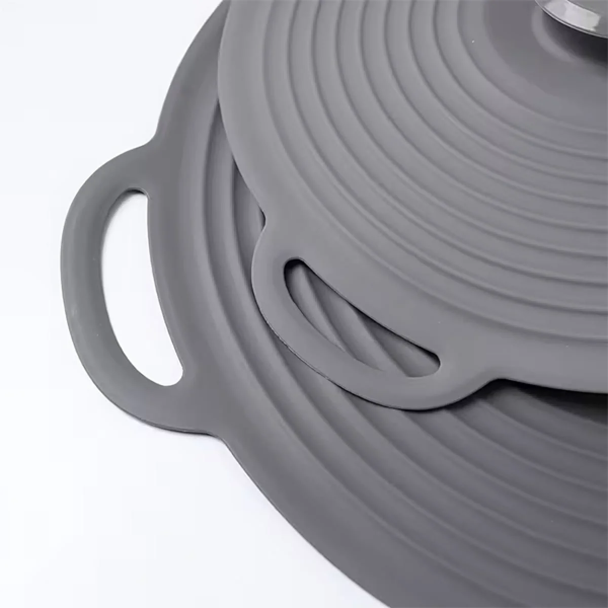 3 Lü Silikon Tencere Tava Kapağı Isı Koruyucu Silikon Kapak Yüksek Kaliteli Malzeme