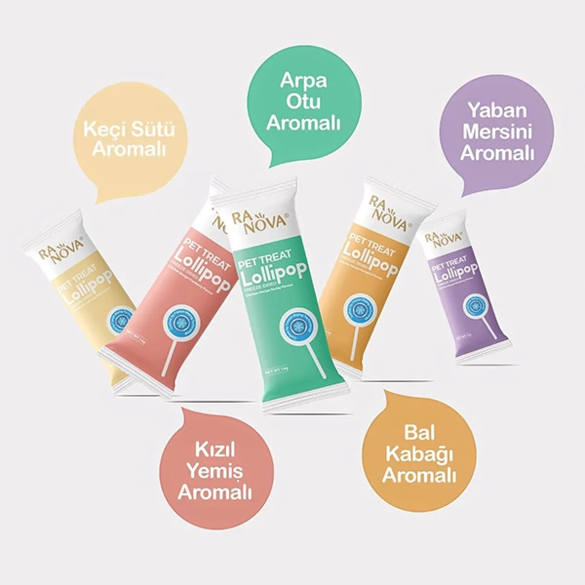 5 Adet Malt Destekli Kedi Lolipopu Kedi Ödülü