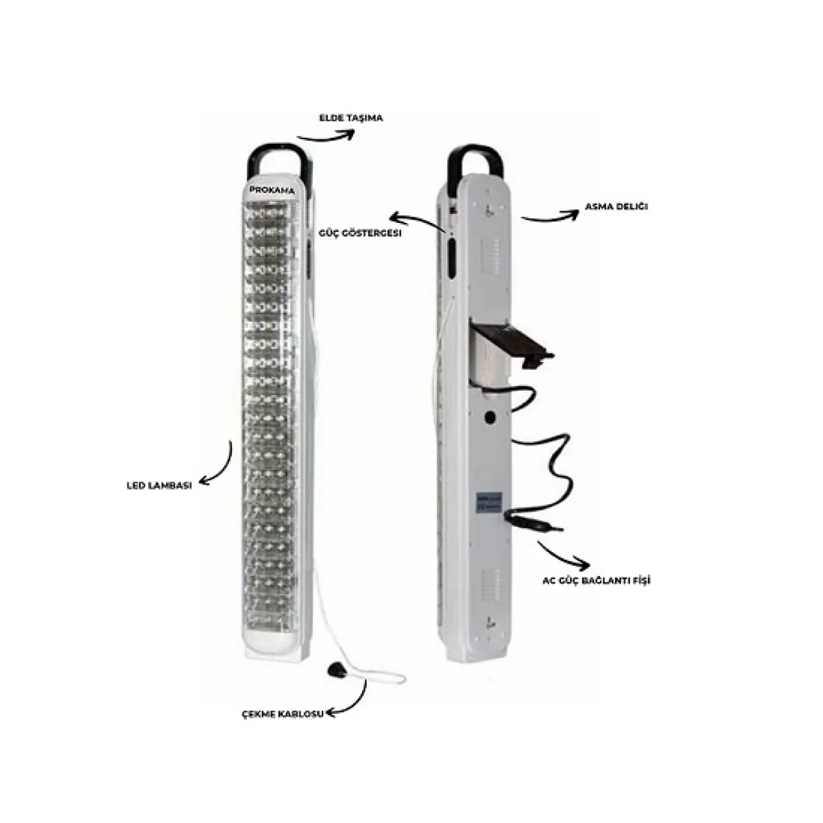 69 Ledli Şarjlı Işıldak Acil Durum Fener Lamba