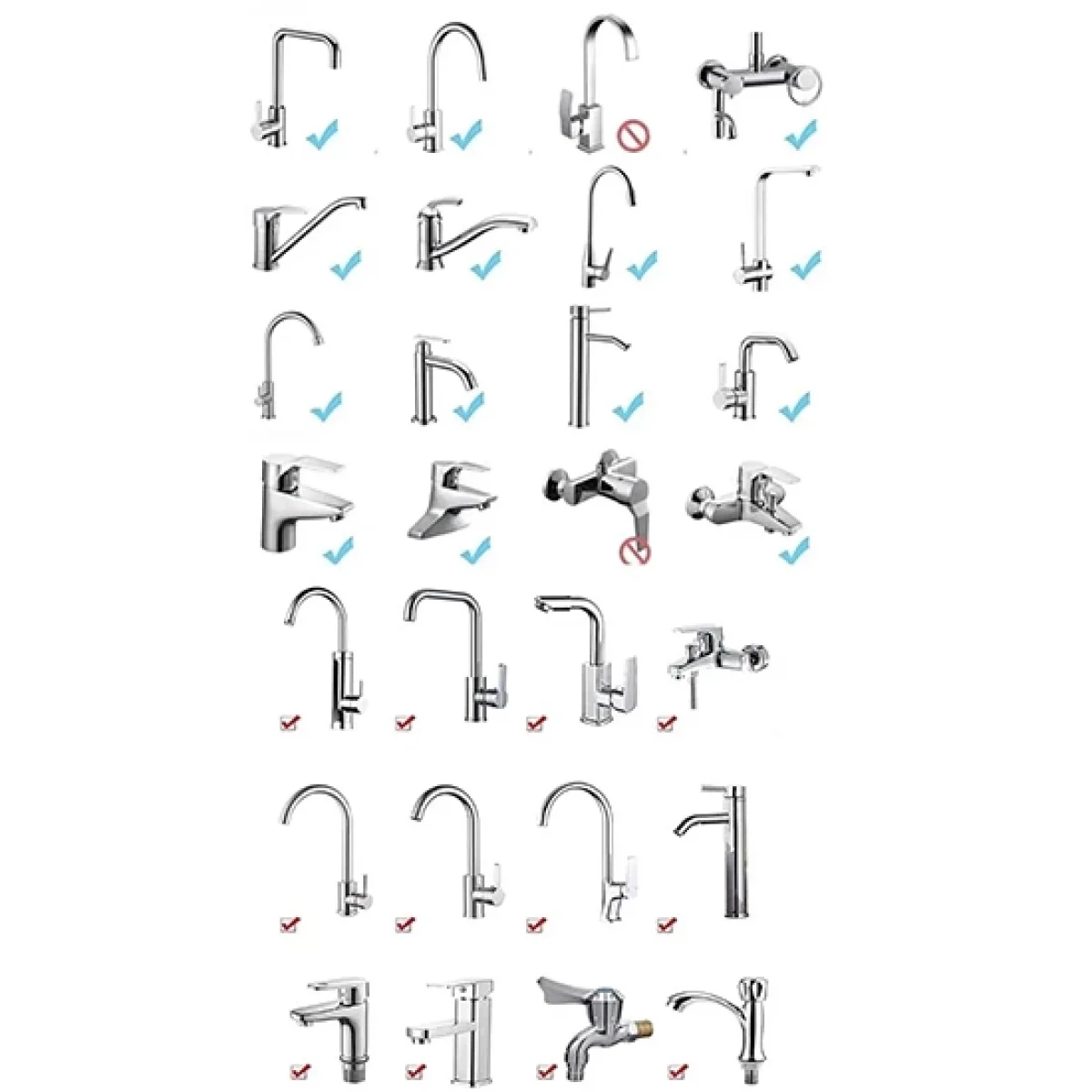 720 Derece Dönebilen 4 Filtreli Musluk Başlığı