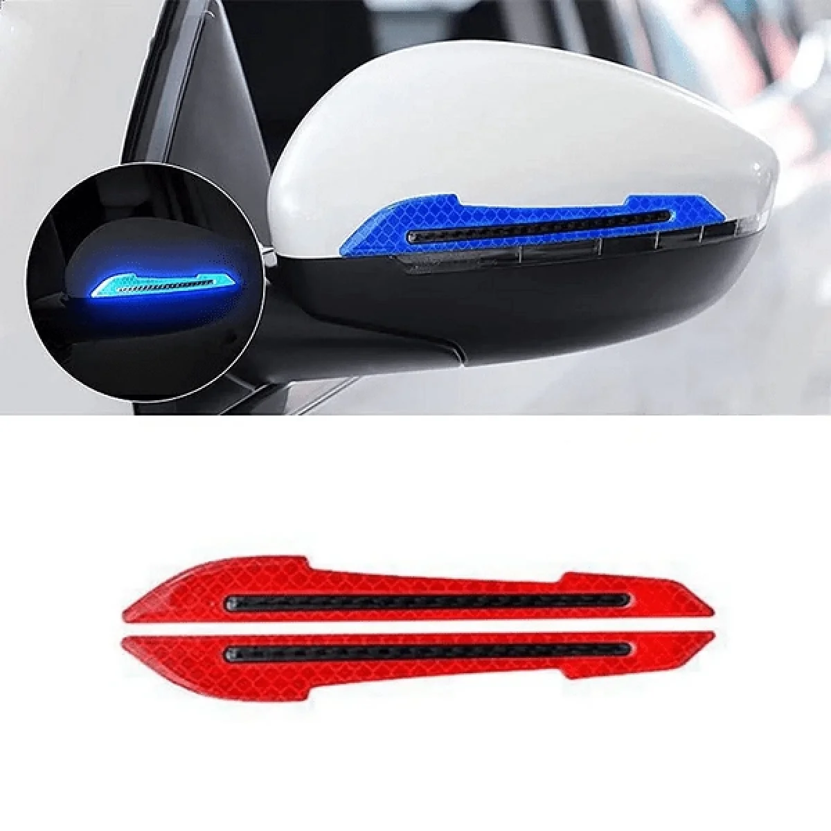 Araba Ayna Çarpma Koruyucu Reflektif Şerit Kırmızı