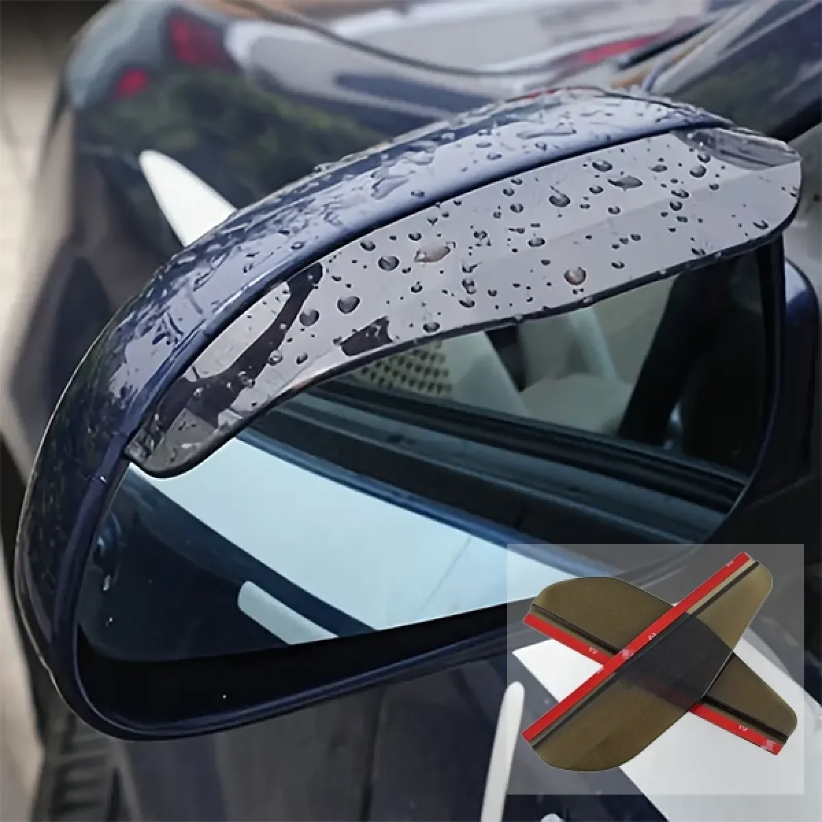 Araba Ayna Yağmur Koruyucu Yapışkanlı