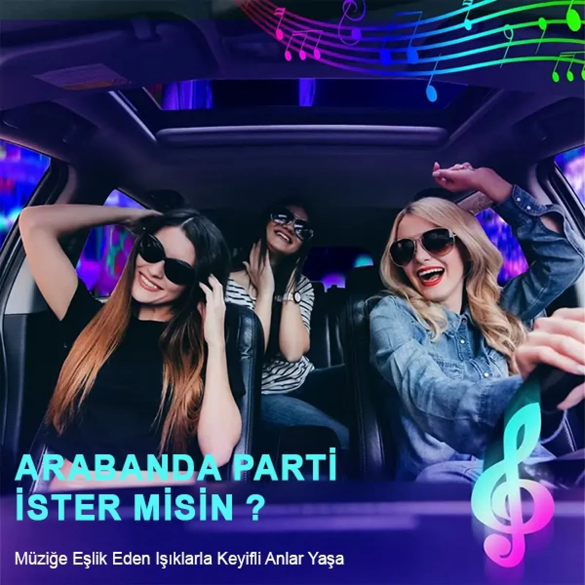 Araç İçi Ayak Altı Led 12 Ledli Lamba Sese Duyarlı Led Müziğe Duyarlı Led