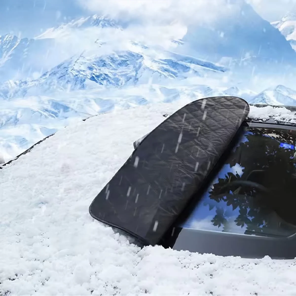 Araç Ön Cam Buzlanma Önleyici Kar Örtüsü Kalın