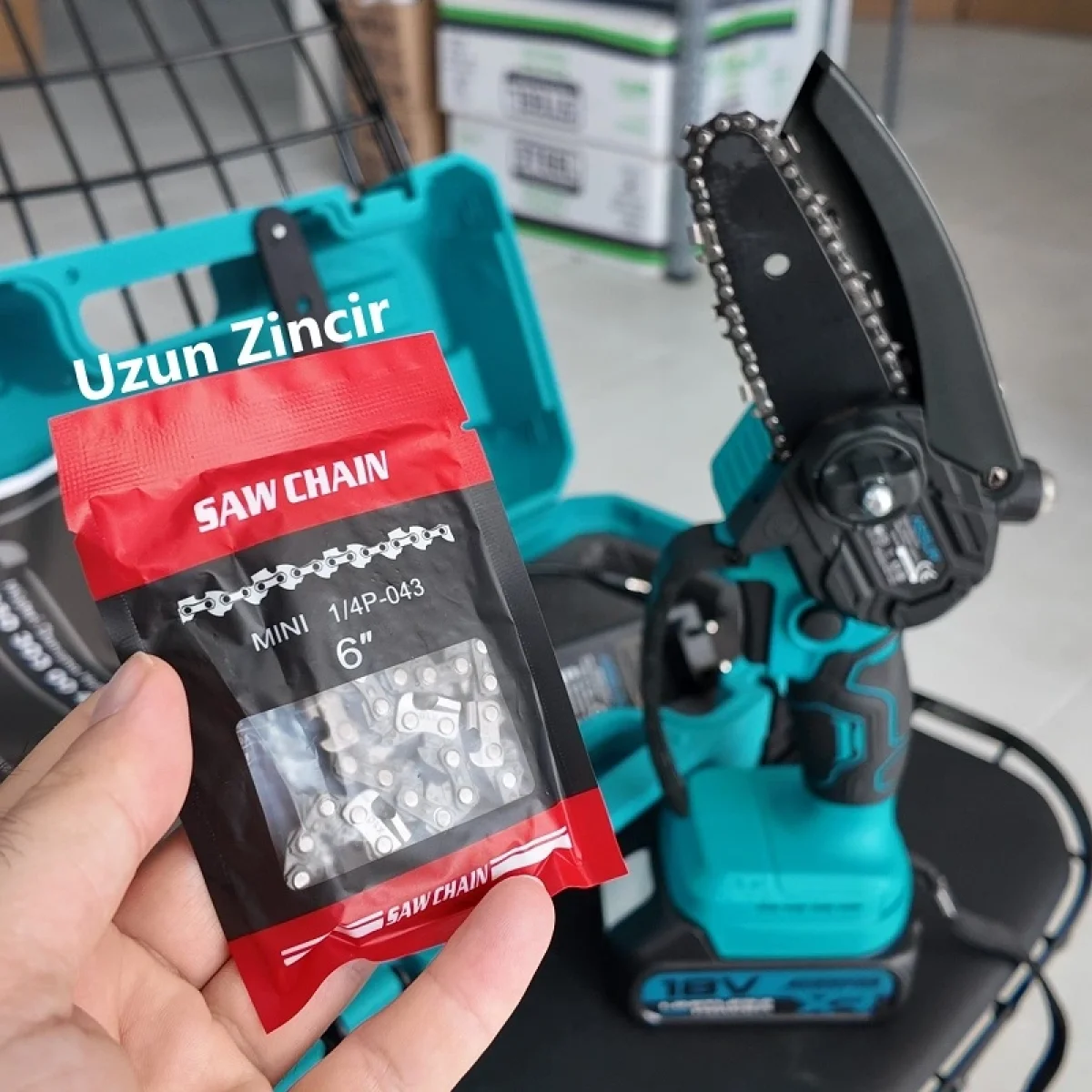 Assur 18V Çift Akülü Ağaç Odun Dal Budama Testeresi