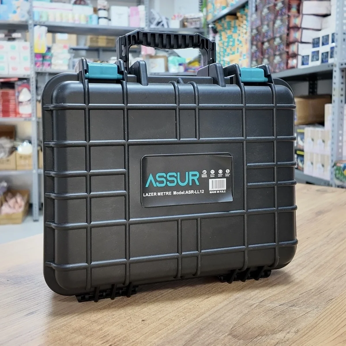 Assur 360 Derece 12 Köşe Otomatik Hizalamalı Yeşil Çizgili Su Terazili Lazer Metre Hizalama