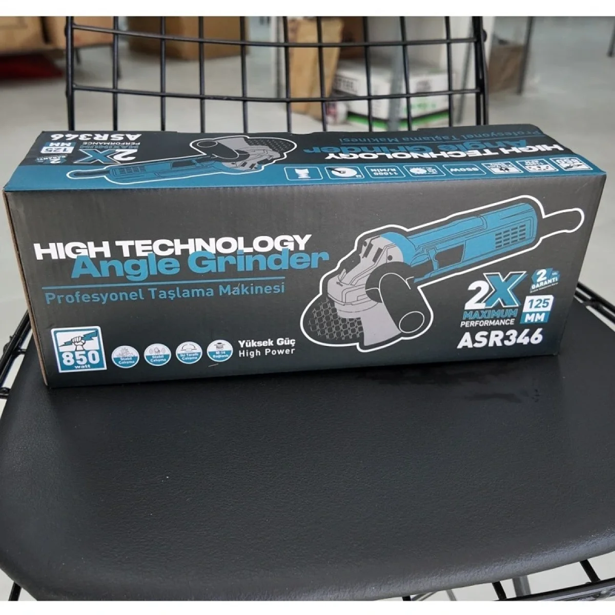 Assur 850w Avuç Taşlama Makinesi 125 mm Bakır Sargılı Spiral