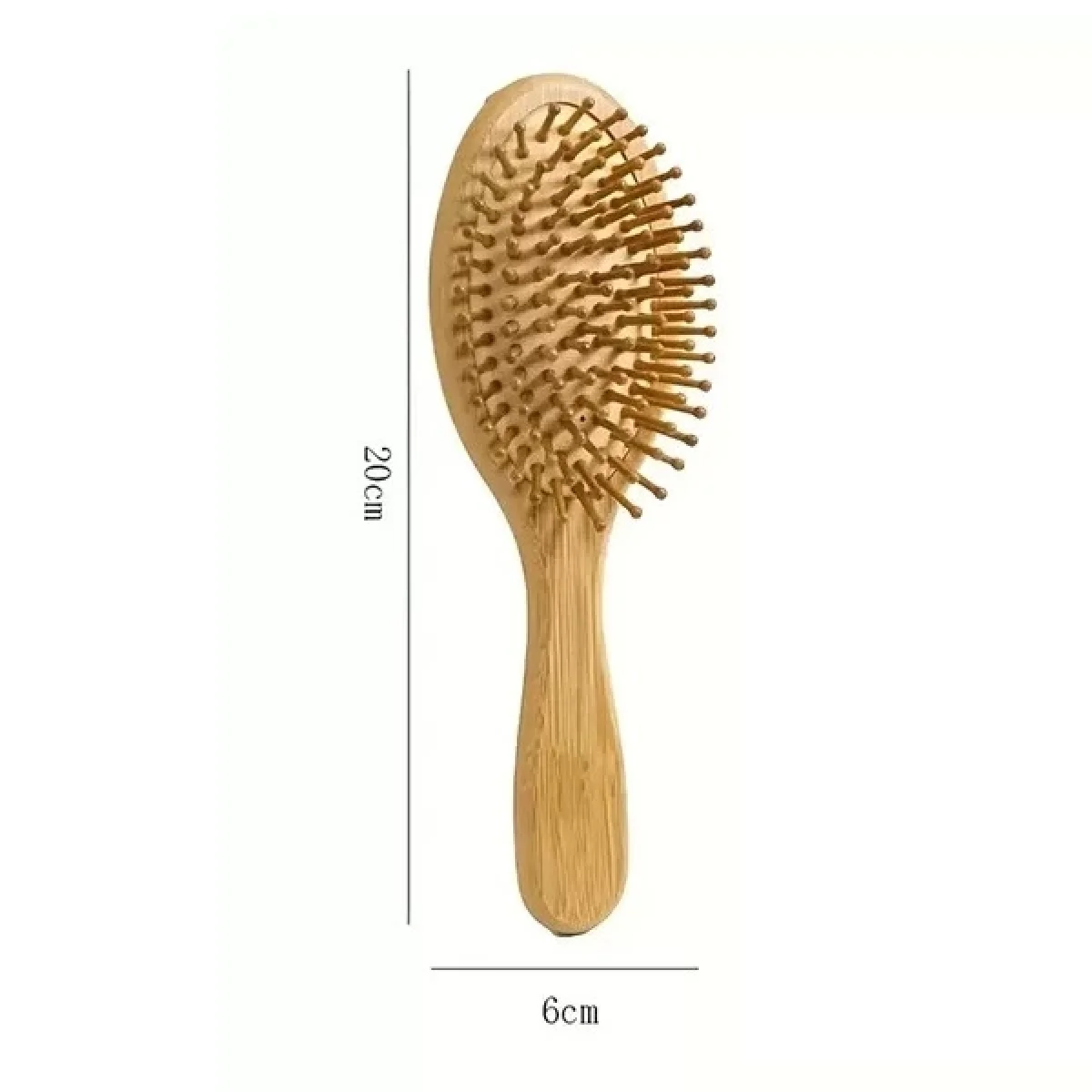 Bambu Dişli Saç Fırçası Bambu Saç Tarağı