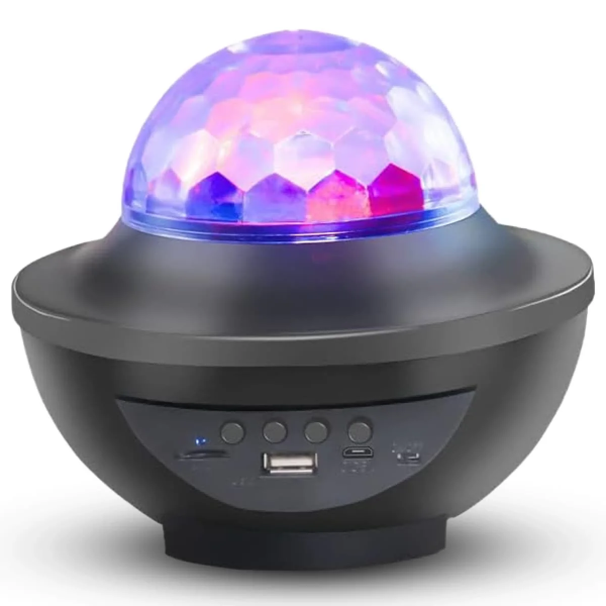 Bluetooth Hoparlör Parti Lambası Projeksiyon Disko Topu