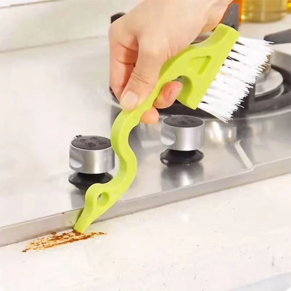 Çok Amaçlı Kenar Temizleme Fırçası ve Kazıyıcı Oluk Temizleme Fırçası