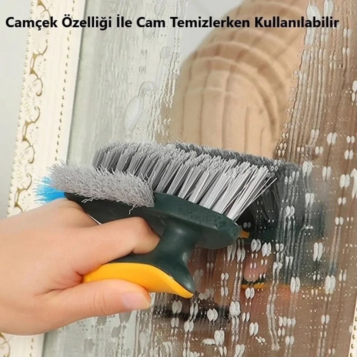 Çok Amaçlı Köşe Derz Temizlik Fırçası V Uçlu