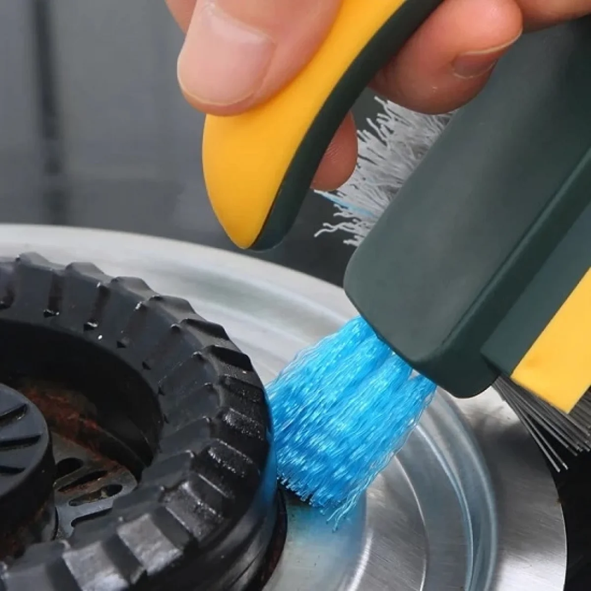 Çok Amaçlı Köşe Derz Temizlik Fırçası V Uçlu