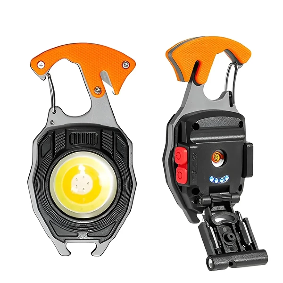 Çok Fonksiyonlu Kamp Feneri Anahtarlık Çakmak