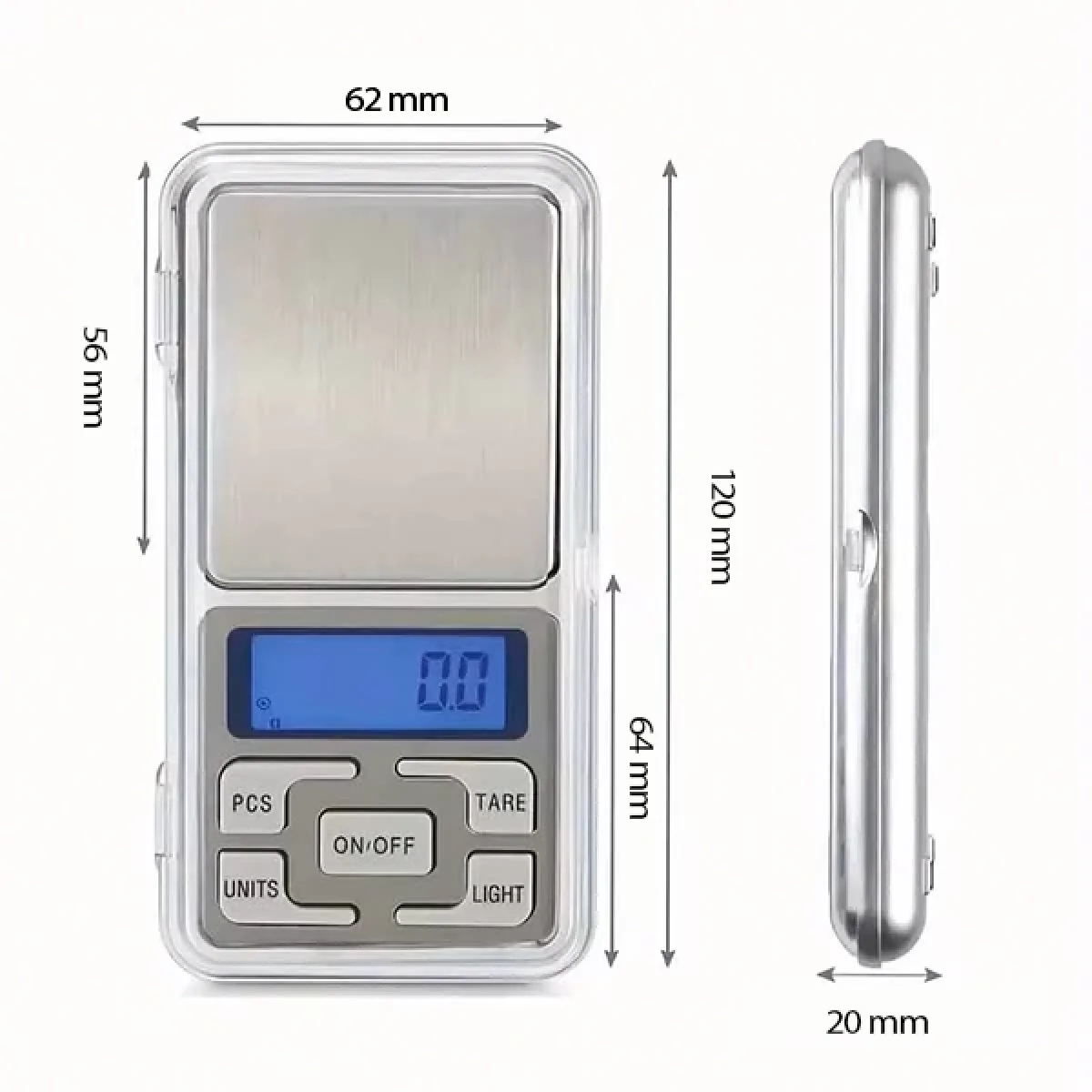 Dijital Hassas Kuyumcu Cep Terazisi Tartı 500 Gr