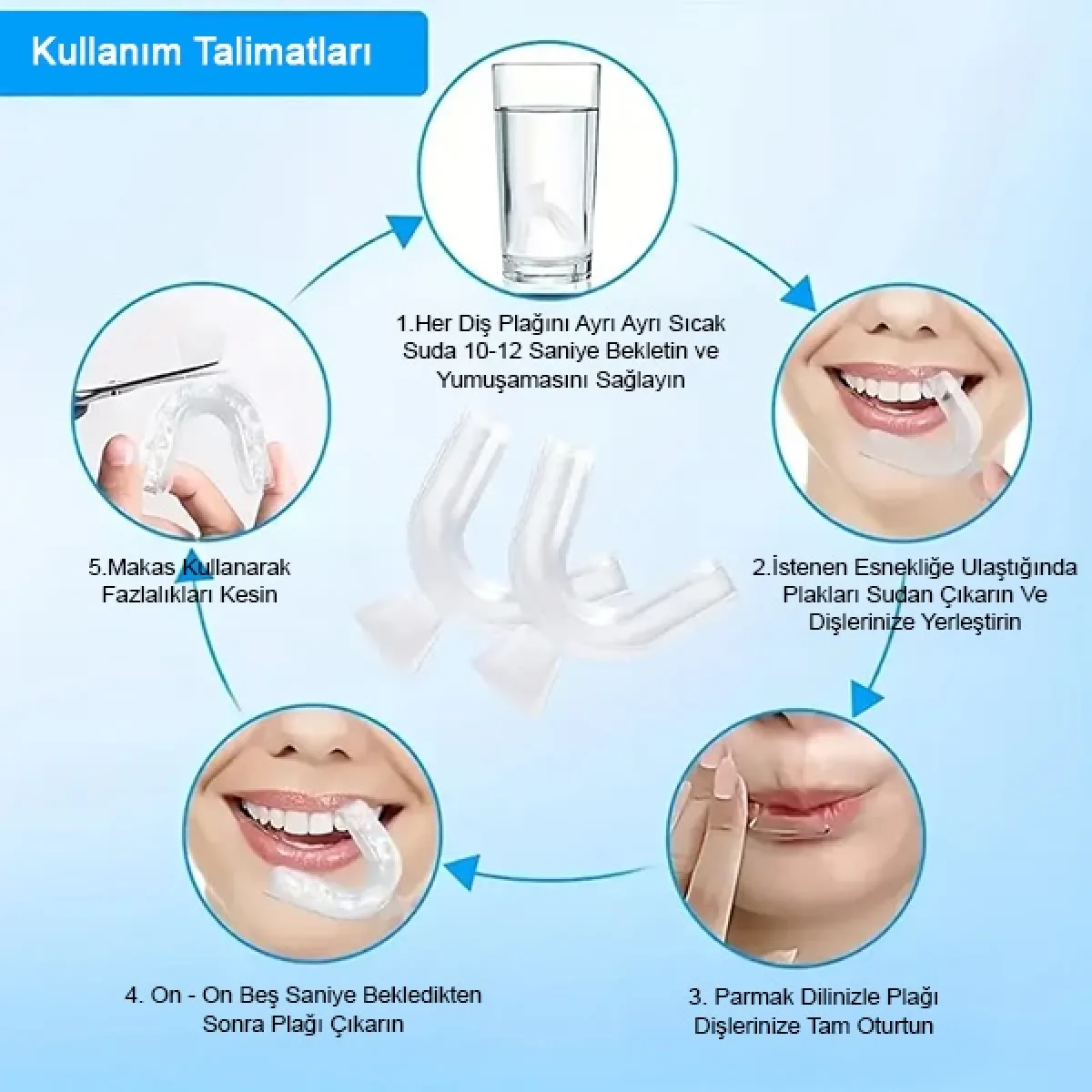 Diş Gıcırdatma Diş Sıkma Çene Sıkma Önleyici Silikon Gece Plağı