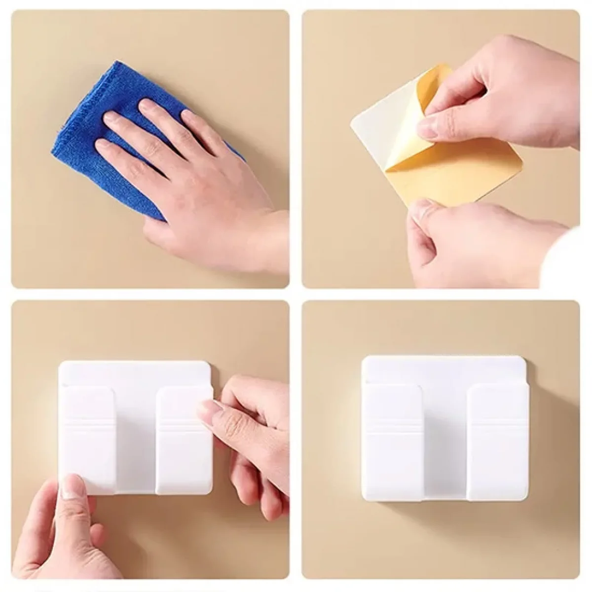 Duvara Yapışan Telefon Kumanda Tutucu Aparat