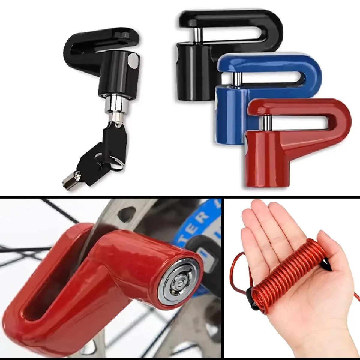 Ekstra Güçlü Motosiklet ve Scooter Disk Kilidi