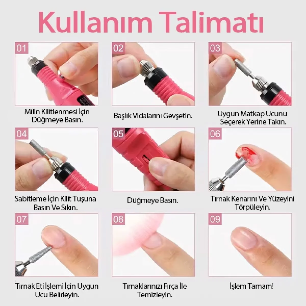 Elektrikli Manikür Pedikür Törpü Makinesi