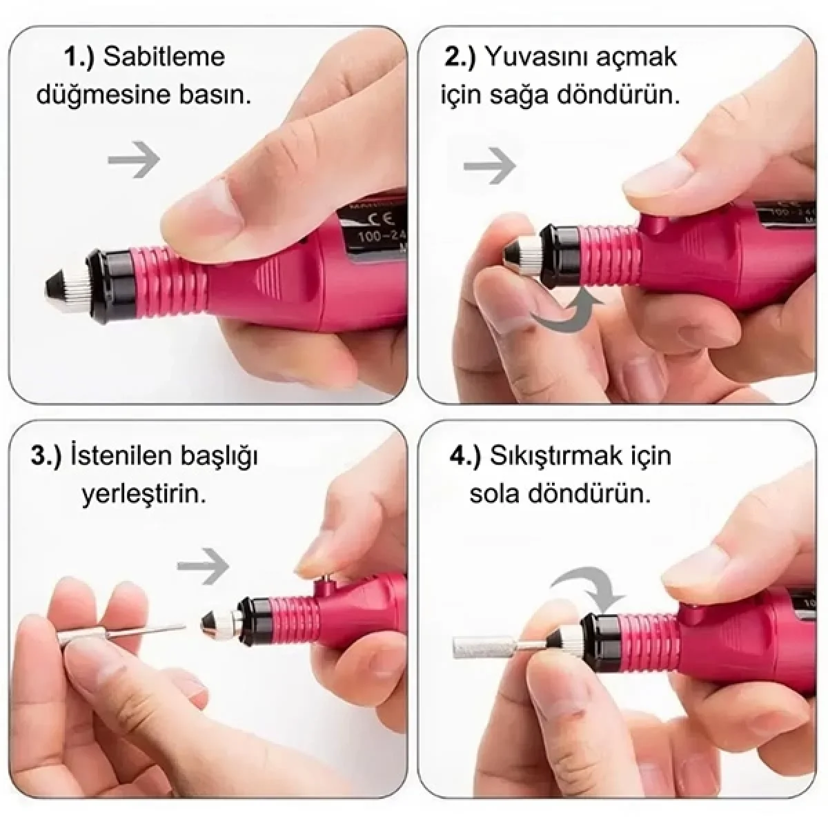Elektrikli Manikür Pedikür Törpü Makinesi